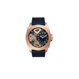 Correa de reloj Fossil BQ2207 Cuero Azul 24mm